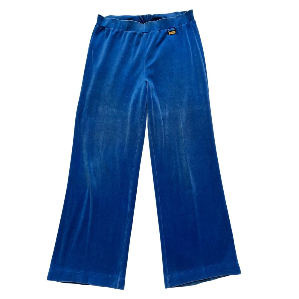 St John Sport Vintage Velvet High Rise Pull On Pants Small